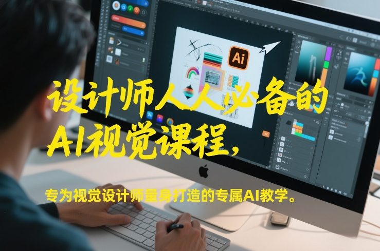 设计师人人必备的AI视觉课程，专为视觉设计师量身打造的专属AI教学-极速搞钱指南