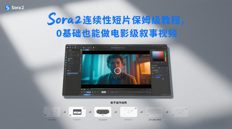 Sora2连续性短片保姆级教程，0基础也能做电影级叙事视频-极速搞钱指南