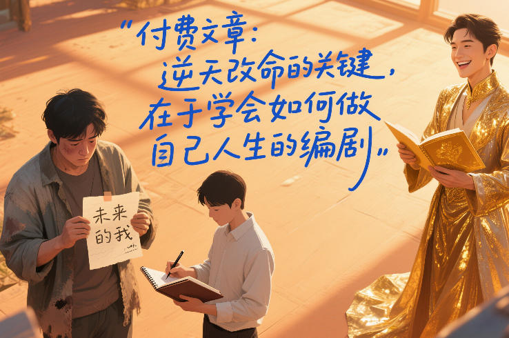 付费文章：逆天改命的关键，在于学会如何做自己人生的编剧-极速搞钱指南