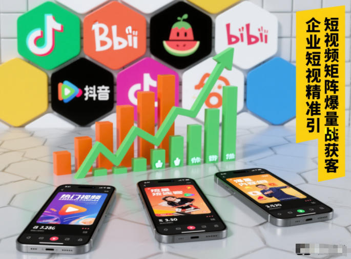 企业短视频精准引流矩阵获客，短视频矩阵爆量战法-极速搞钱指南