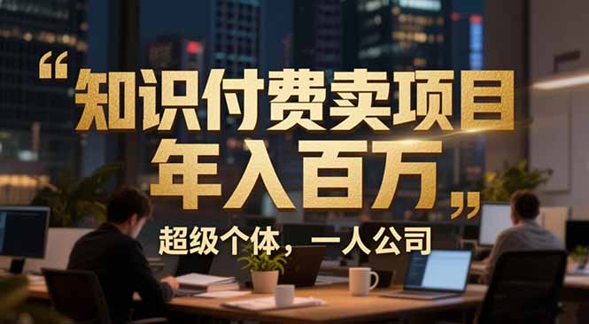 从0到年入百万：超级个体实战心得公开，个人IP×精准引流×成交系统全拆解-极速搞钱指南