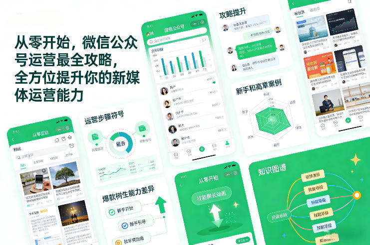 从零开始，微信公众号运营最全攻略，全方位提升你的新媒体运营能力-极速搞钱指南