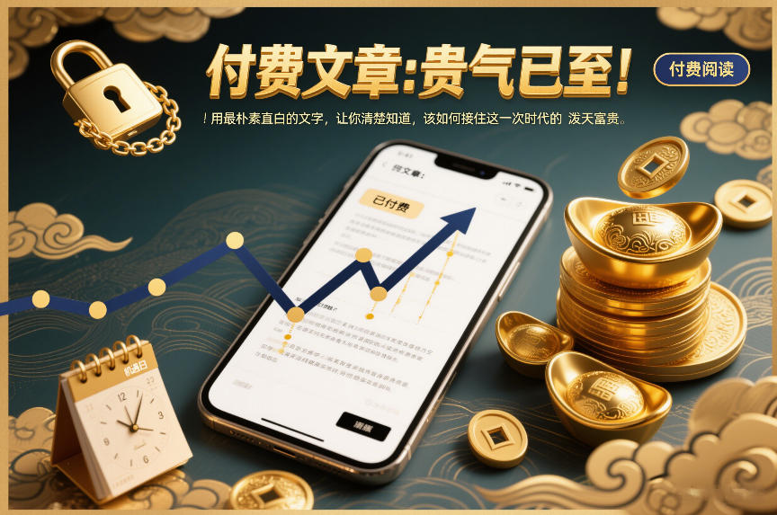 付费文章：贵气已至！用最朴素直白的文字，让你清楚知道，该如何接住这一次时代的泼天富贵-极速搞钱指南