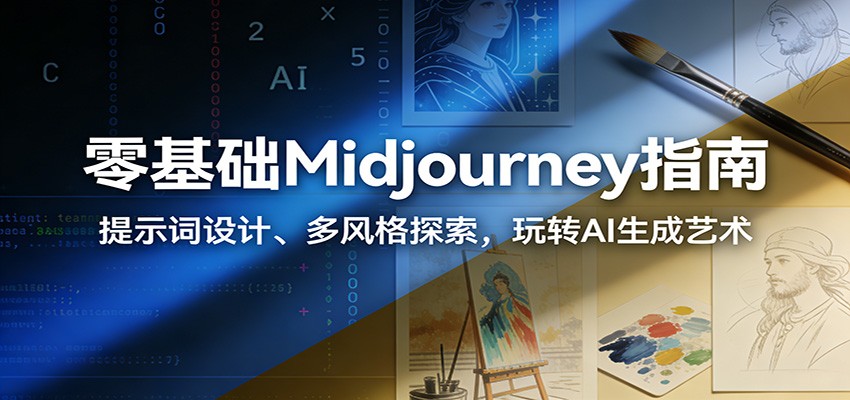 零基础Midjourney指南：提示词设计、多风格探索，玩转AI生成艺术-极速搞钱指南