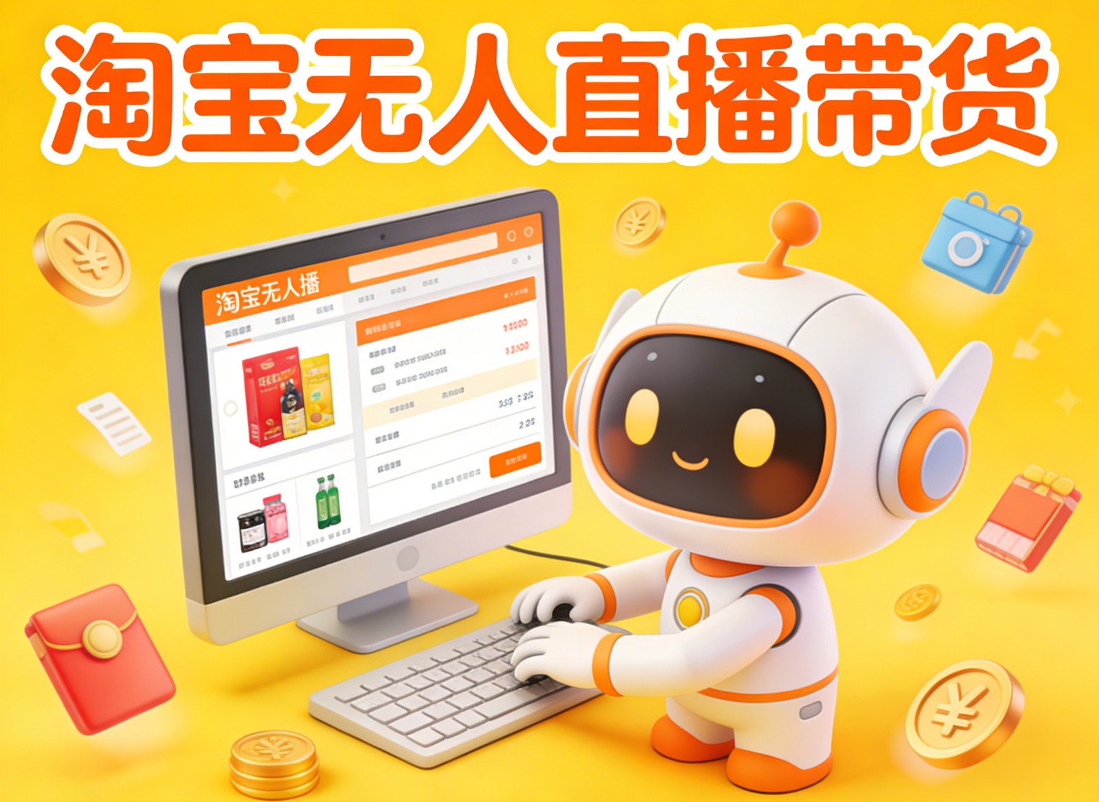 淘宝无人直播带货，24小时自动卖货，月佣金1W+，不违规不封号，不用露脸-极速搞钱指南