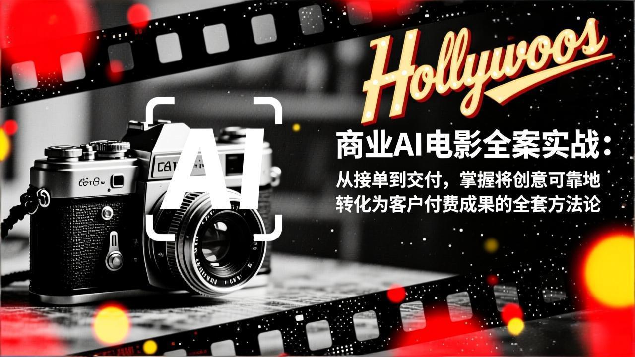 商业AI电影全案实战：从接单到交付，掌握将创意可靠地转化为客户付费成果的全套方法论-极速搞钱指南
