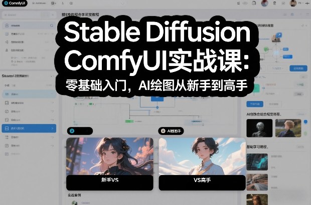 Stable Diffusion ComfyUI实战课：零基础入门，AI绘图从新手到高手-极速搞钱指南