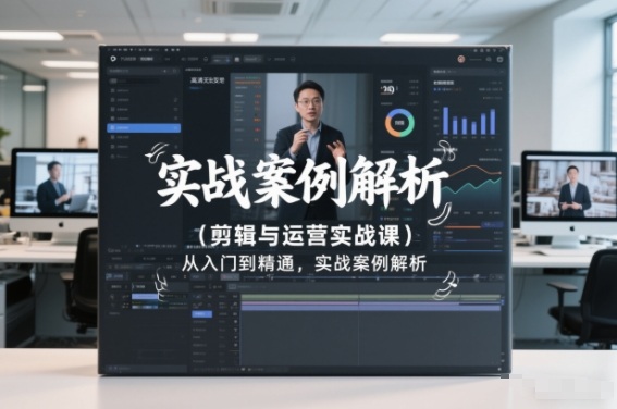 剪辑与运营实战课，从入门到精通，实战案例解析(更新2026)-极速搞钱指南