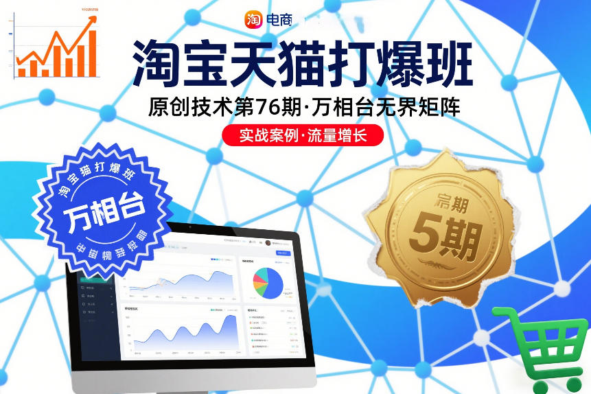 淘宝天猫打爆班原创技术第76期，万相台无界矩阵-极速搞钱指南