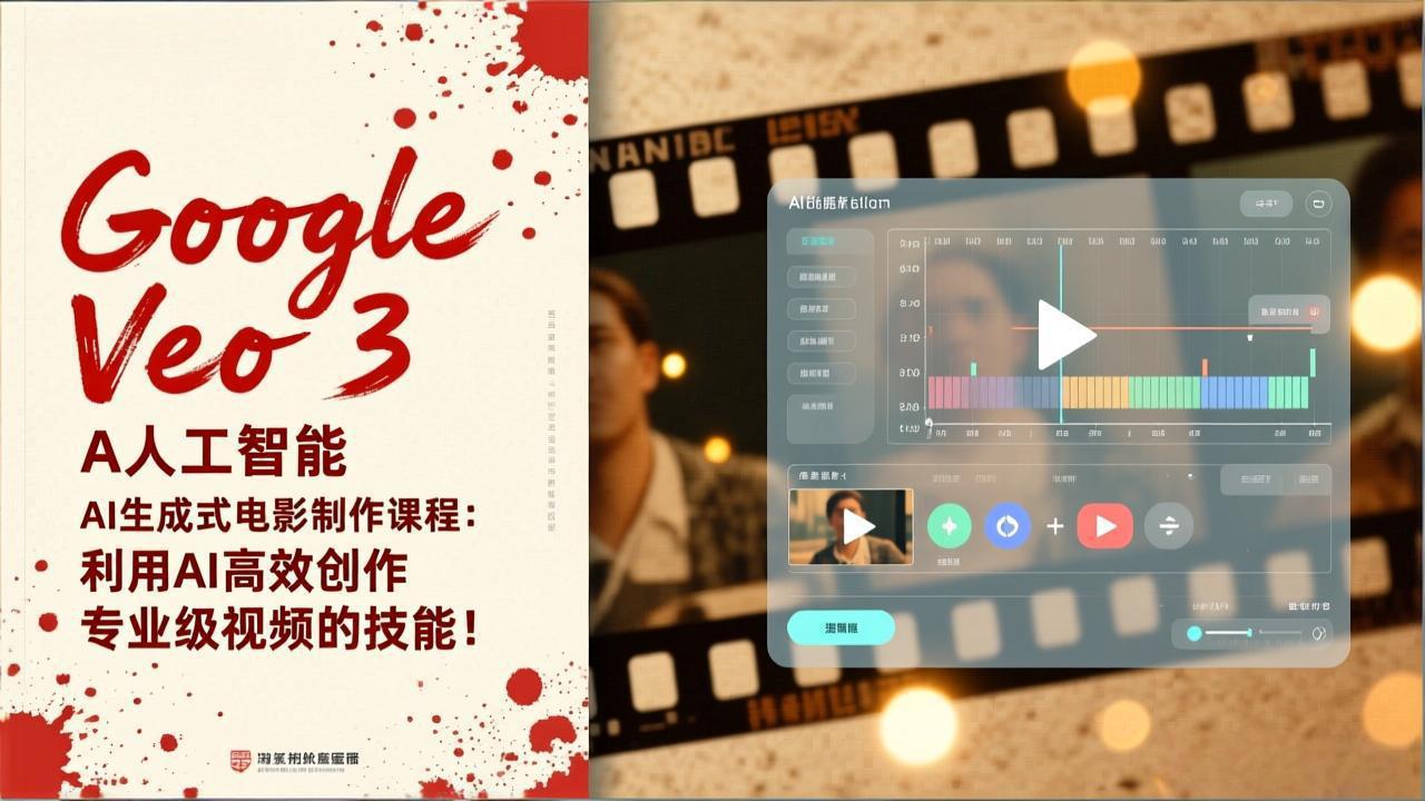 Google Veo 3人工智能AI生成式电影制作课程：利用AI高效创作专业级视频的技能！-极速搞钱指南