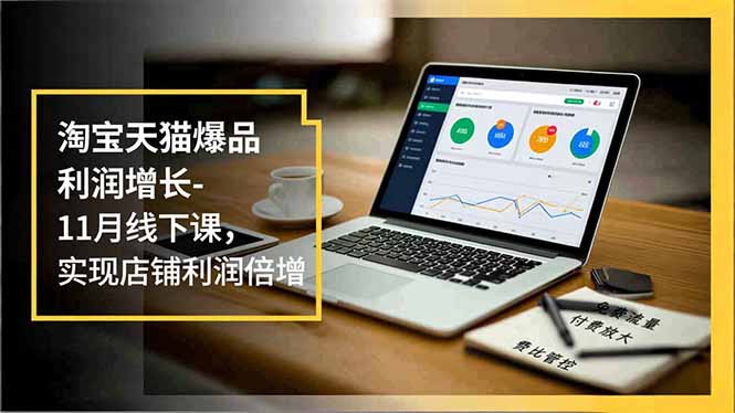 淘宝天猫爆品利润增长-11月线下课，免费流量、付费放大、费比管控，实现店铺利润倍增-极速搞钱指南