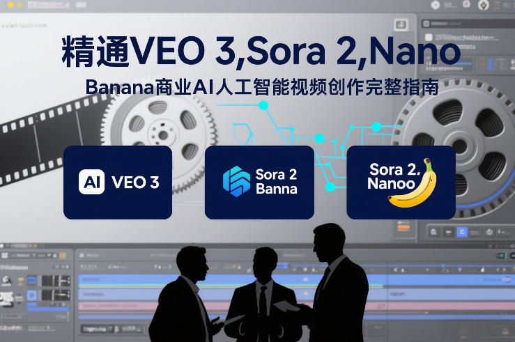 精通VEO 3，Sora 2，Nano Banana商业AI人工智能视频创作完整指南-极速搞钱指南