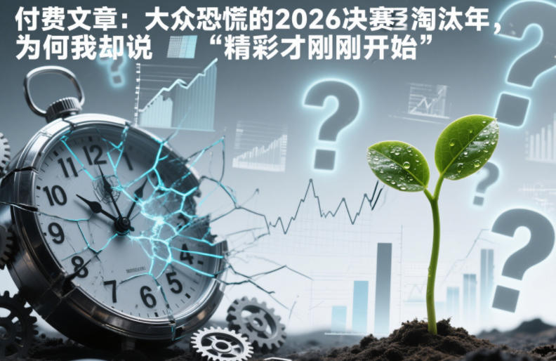 付费文章：大众恐慌的2026决赛淘汰年，为何我却说“精彩才刚刚开始”？-极速搞钱指南