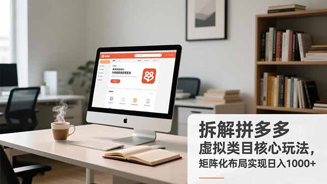 拆解拼多多虚拟类目核心玩法，矩阵化布局实现日入1000+-极速搞钱指南