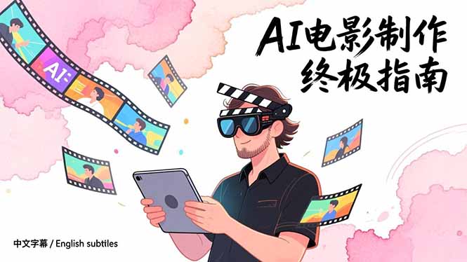 AI电影制作终极指南：从创意到成片，系统掌握智能影视全流程实战课(中英字幕-极速搞钱指南