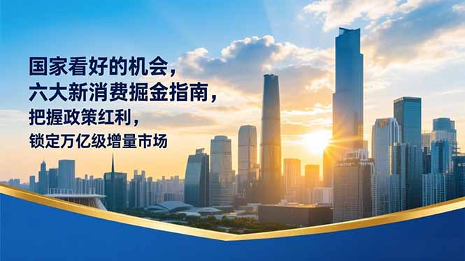 某付费文章：国家看好的机会，六大新消费掘金指南，把握政策红利，锁定万亿级增量市场-极速搞钱指南