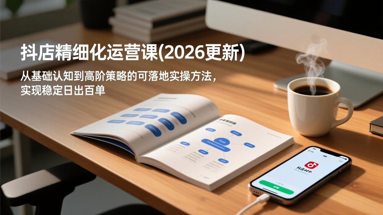 抖店精细化运营课(2026更新-极速搞钱指南