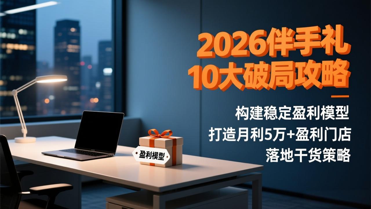 2026伴手礼10大破局攻略：构建稳定盈利模型，打造月利5万+盈利门店，落地干货策略-极速搞钱指南