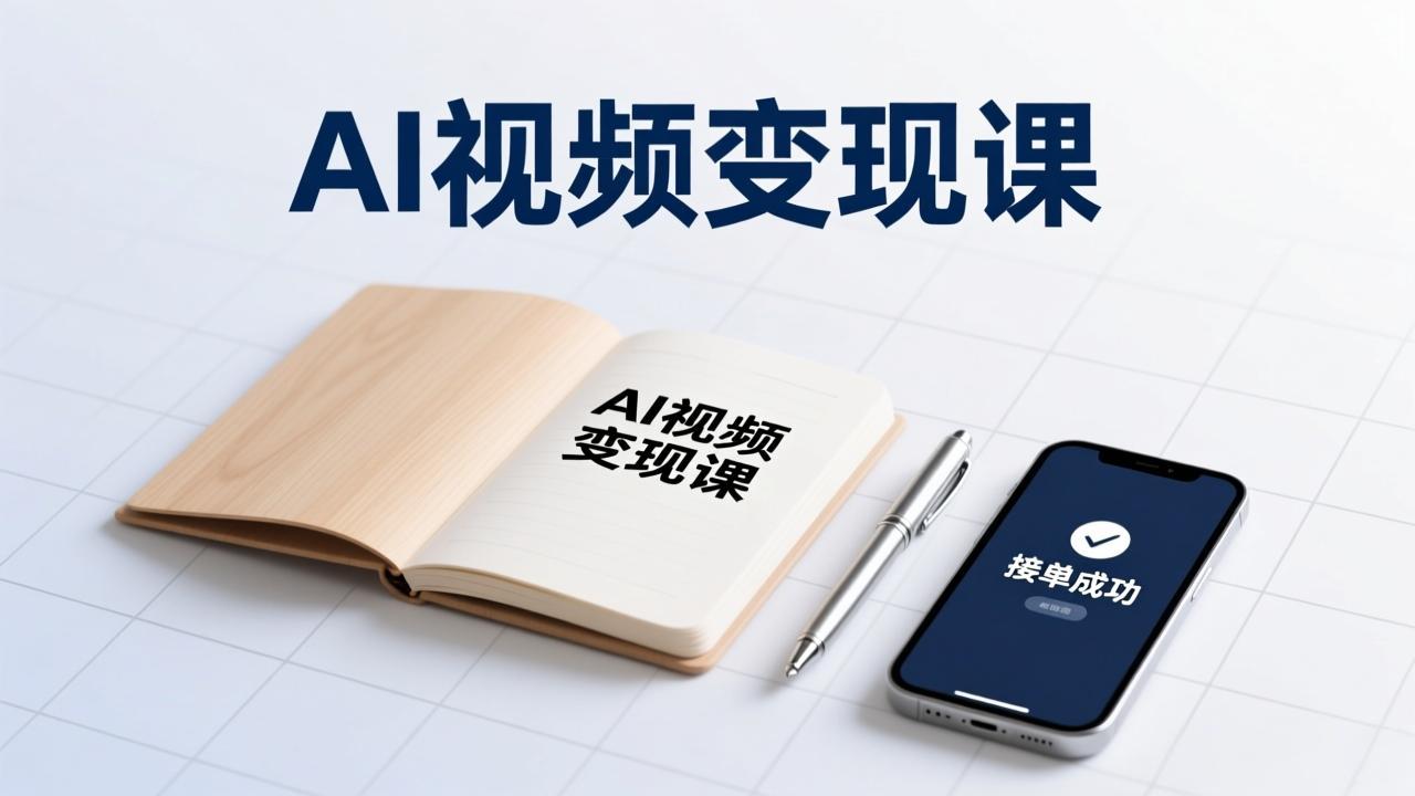AI视频变现课，学完即可创作短片、接商单，实现副业增收，单项目报价可达千元-极速搞钱指南